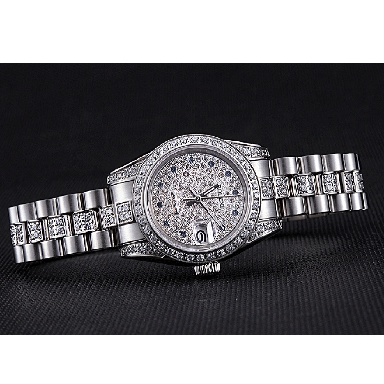 Aaa replica watch Rolex Dial Diamond DateJust Steel Swiss Stainless 622021 0814